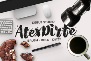 AlexDirte Brush Font for Handmade Labels & Printables