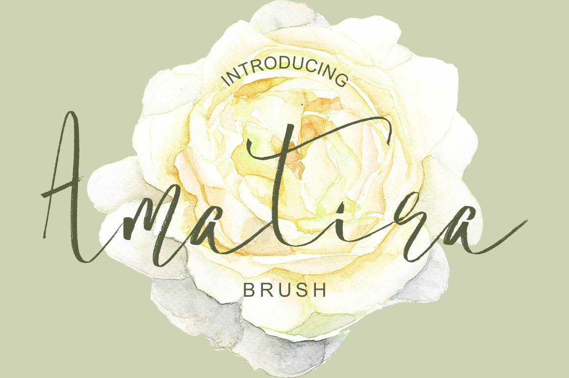 Amatira: A Modern Brush Script Font for Small Business Branding