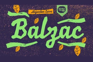 Balzac: A Heavy Rough Script Font for Editorial Charm
