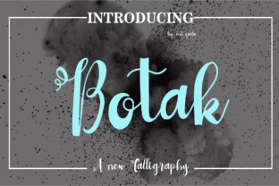 Botak Font: A Modern Script Handwritten Typeface for Branding