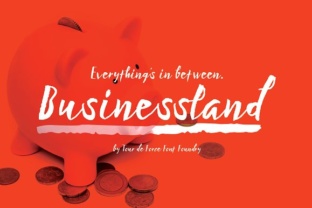 Businessland: A Script Handwritten Font for Authentic Brand Identity