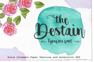 Destain: A Handwritten Brush Pen Typeface for Scroll-Stopping Visuals