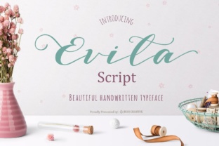 Evita Script Handwritten Font for Playful, Personal Branding