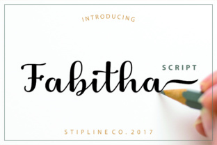 Fabitha Font: A Luxurious Script Handwritten Typeface for Makers