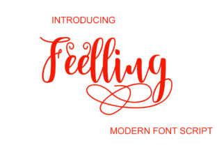Feelling Script Handwritten Font for Romantic Digital Branding