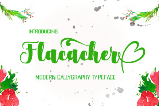 Flacacher: A Modern, Thick Handdrawn Script Font for Crafters