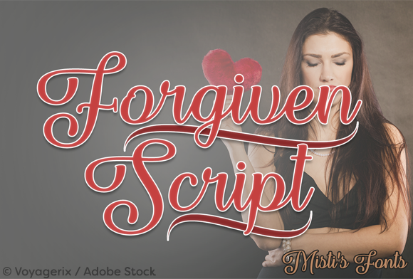 Forgiven Script: An Elegant Calligraphy Typeface for Small Business Branding