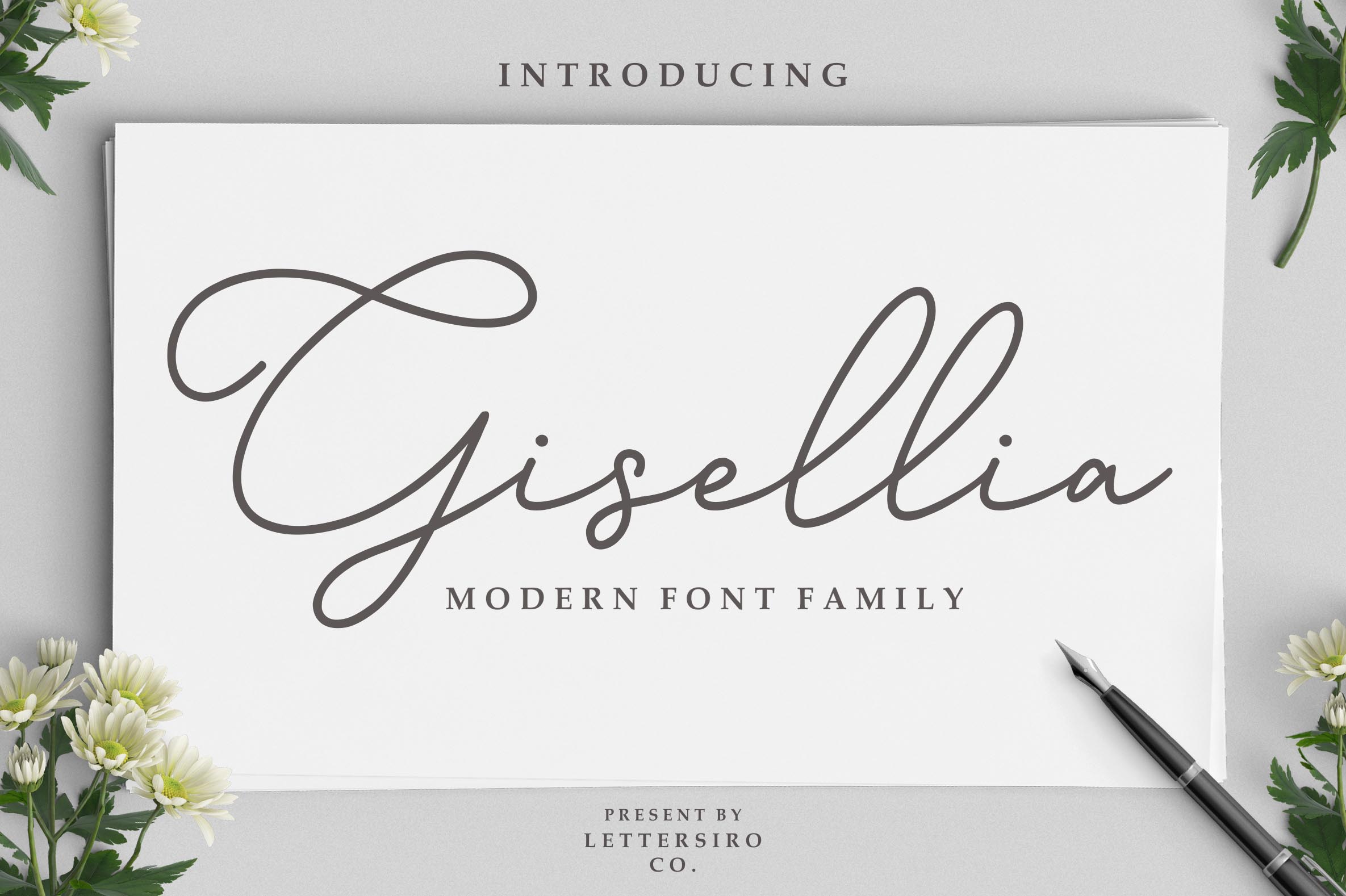 Gisellia Script Handwritten Font for Personal Branding