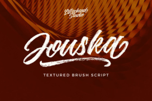 Jouska: A Textured Brush Script Font for Bold Campaign Headlines