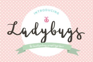 Ladybugs Script Font for Handmade Creators