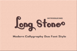 Long Stone: A Fluid Hand-Painted Script Font for Editorial Design