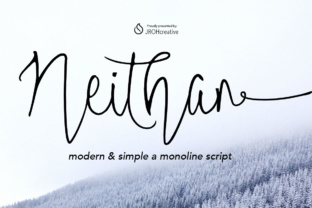 Neithan Script Handwritten Font for Elegant Craft Projects