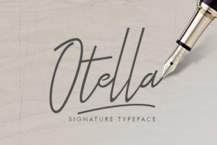 Otella Signature: A Fresh, Thin Script Handwritten Font
