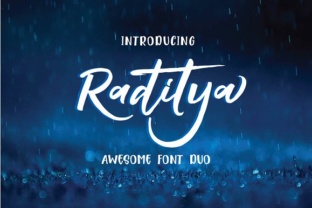 Raditya: A Solid Handwritten Typeface for Makers