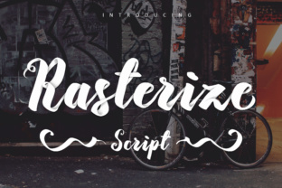 Rasterize Script Bold Font for Handmade Creators