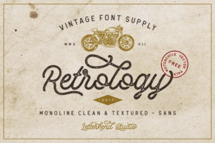 Retrology: A Classic Retro Monoline Typeface for Authentic Branding