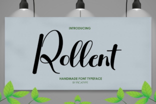 Rollent: A Hand-Painted Script Font for Thoughtful Editorial Design