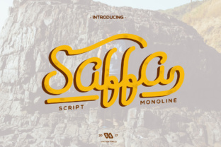 Saffa Font: A Bold Classic Monoline Script for Handmade Creators