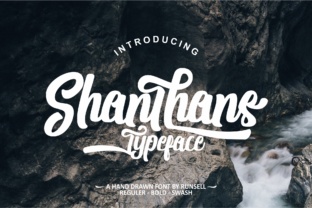 Shanthans: A Modern Script Font for Editorial Branding