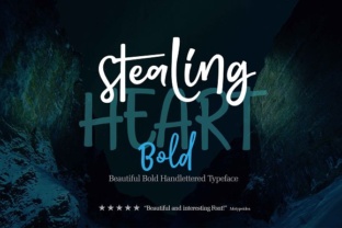 Stealing Heart Bold: A Modern Calligraphy Font for Campaign Impact