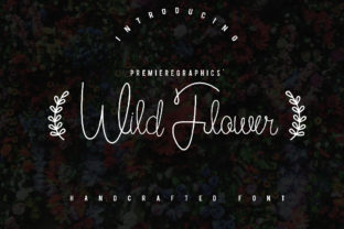 Wild Flower Script Font for Elegant Campaign Design