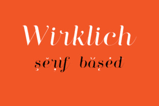 Wirklich: A Clean, Elegant Script Handwritten Font