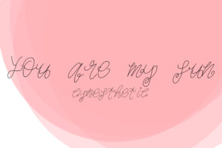 You Are My Sun: A Swirly Decorative Script Font